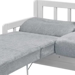 Clearance Wohnen Bettsofa mit Holzgestell in Weiß - Alberus