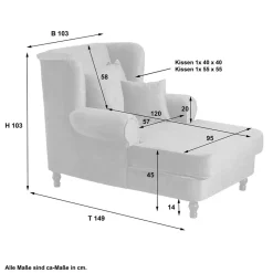 New Wohnen Big Polstersessel mit Ohren - Ruvania