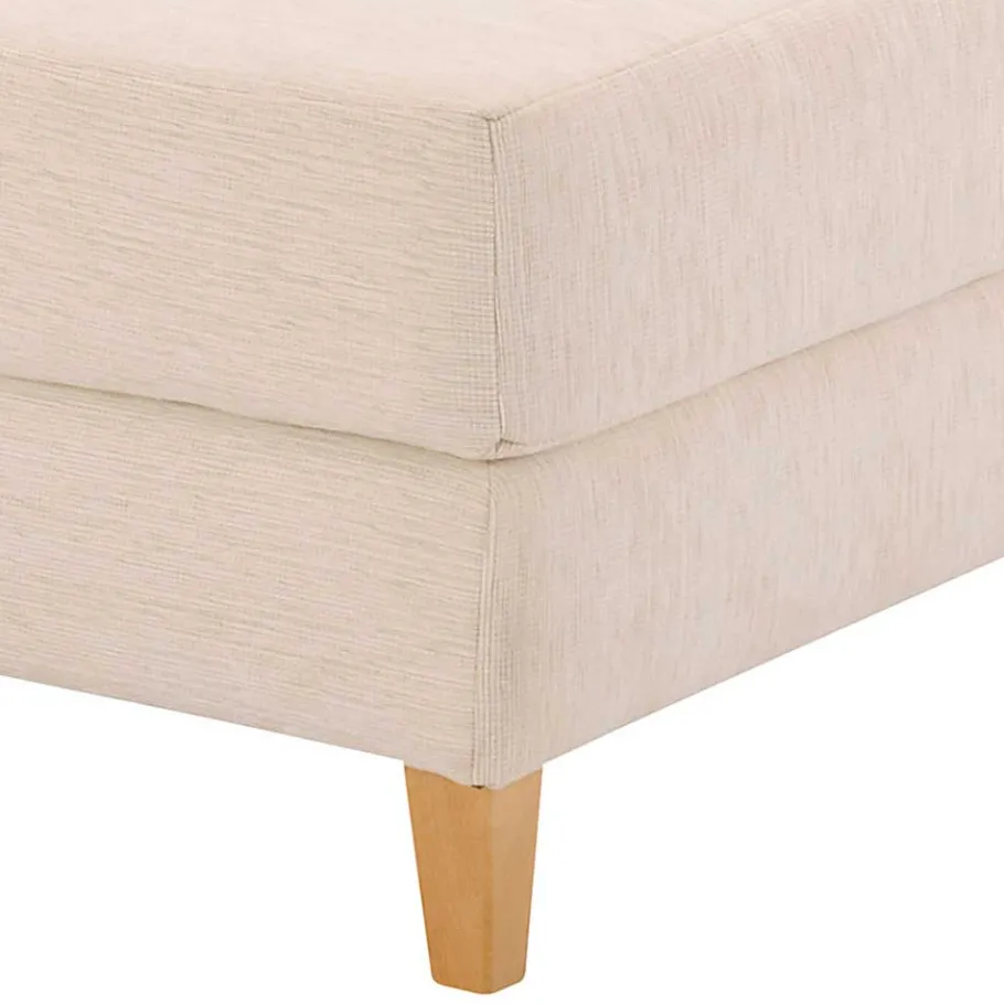 Best Wohnen Big Sessel in Creme Webstoff - Bergion