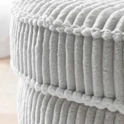 Hot Wohnen Big Sessel in Hellgrau Cord - Iliana
