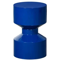 Online Wohnen Blauer Beistelltisch im Hantel Design - Glorious