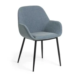 Discount Wohnen Blauer Esszimmer Sessel Retro - Amarello (4er Set)