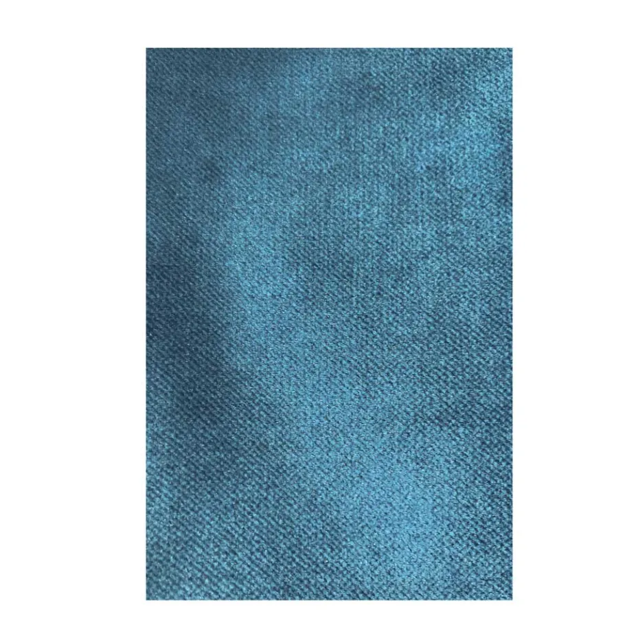 New Wohnen Blauer Samt-Sessel Cumagon im Retrostil