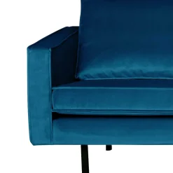 Hot Wohnen Blue Velvet Sofa 3-Sitzer Cumagon im Retrostil