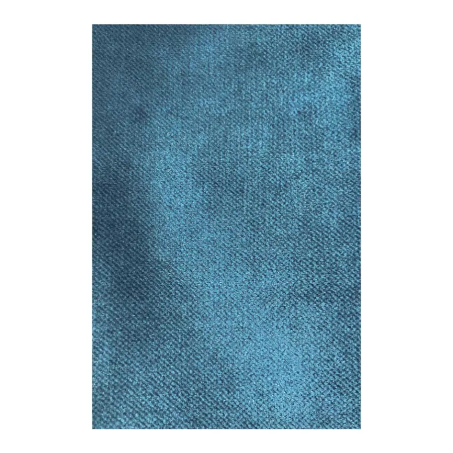 Hot Wohnen Blue Velvet Sofa 3-Sitzer Cumagon im Retrostil
