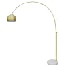 Best Wohnen Bogenlampe in Messing Metall - Lotivera