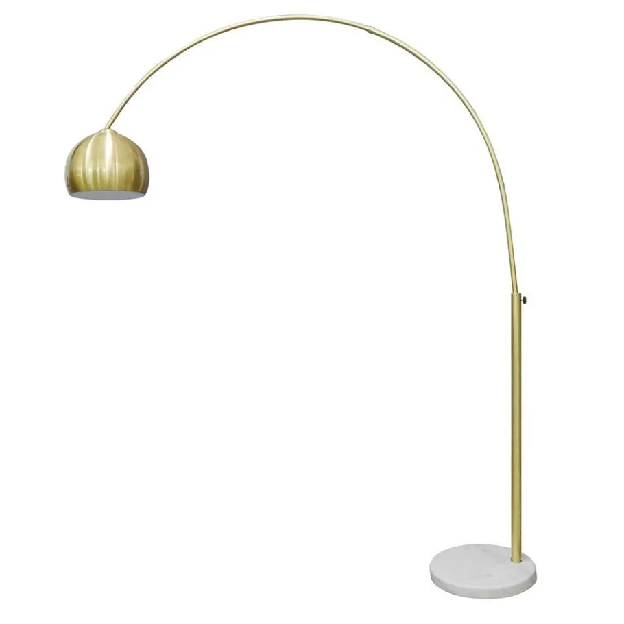 Best Wohnen Bogenlampe in Messing Metall - Lotivera