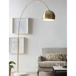 Best Wohnen Bogenlampe in Messing Metall - Lotivera
