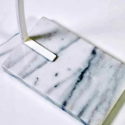 Outlet Wohnen Bogenleuchte mit Holzfurnier Schirm - Nango