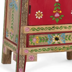 Best Wohnen Boho Kommode mit Blumen Dekor im Folklore Style - Gionala