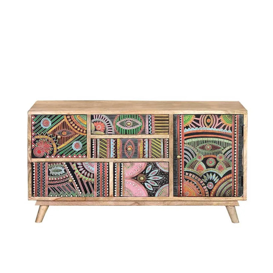 Best Wohnen Boho Style Kommode handbemalt - Winner