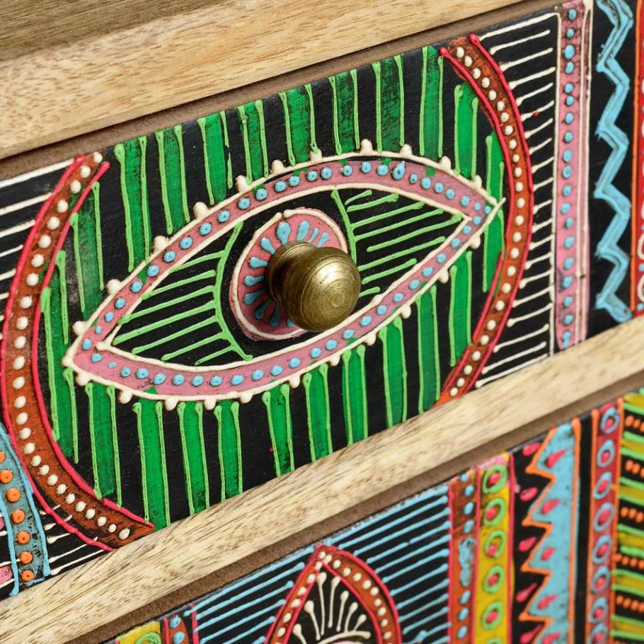 Best Wohnen Boho Style Kommode handbemalt - Winner