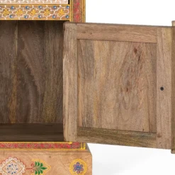 Wohnen Boho Style Nachtschrank aus Mangoholz - Klapan