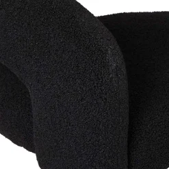 Online Wohnen Boucle Armlehnenstuhl in Schwarz - Ivonata (2er Set)