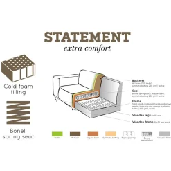 Sale Wohnen Boucle Couch 3er in Beige & Schwarz - Drike