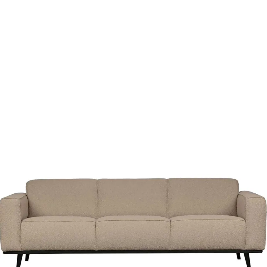 Sale Wohnen Boucle Couch 3er in Beige & Schwarz - Drike