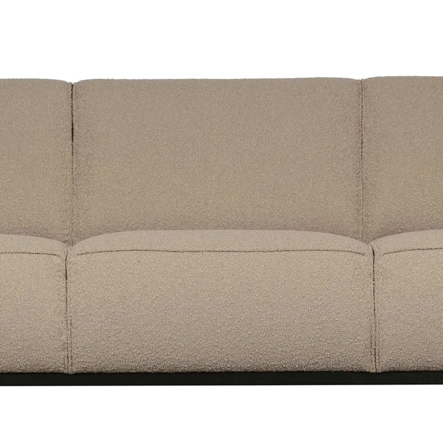 Sale Wohnen Boucle Couch 3er in Beige & Schwarz - Drike
