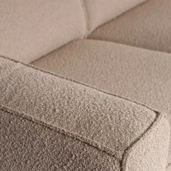 Sale Wohnen Boucle Couch 3er in Beige & Schwarz - Drike