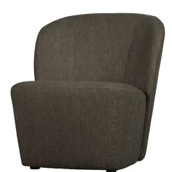 Best Wohnen Boucle Designsessel in Dunkelbraun - Cresp