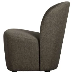 Best Wohnen Boucle Designsessel in Dunkelbraun - Cresp