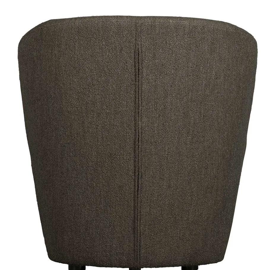Best Wohnen Boucle Designsessel in Dunkelbraun - Cresp
