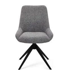 New Wohnen Boucle Drehstuhl in Grau - Usedita (2er Set)