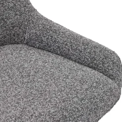 New Wohnen Boucle Drehstuhl in Grau - Usedita (2er Set)