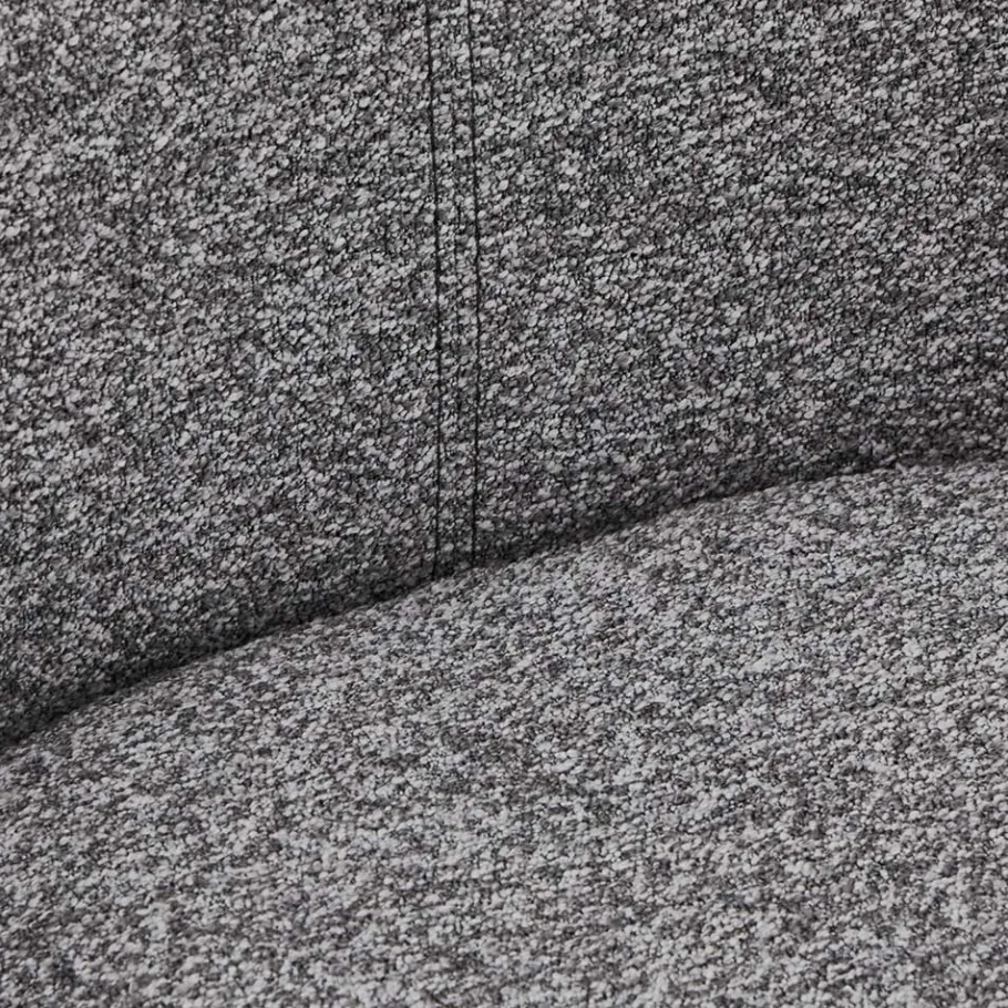 New Wohnen Boucle Drehstuhl in Grau - Usedita (2er Set)
