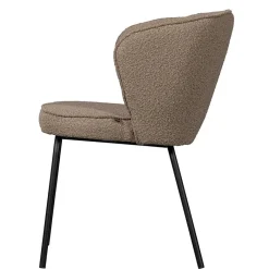 Outlet Wohnen Boucle Esszimmerstühle in Beige - Tiniant (2er Set)