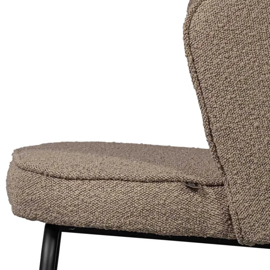 Outlet Wohnen Boucle Esszimmerstühle in Beige - Tiniant (2er Set)
