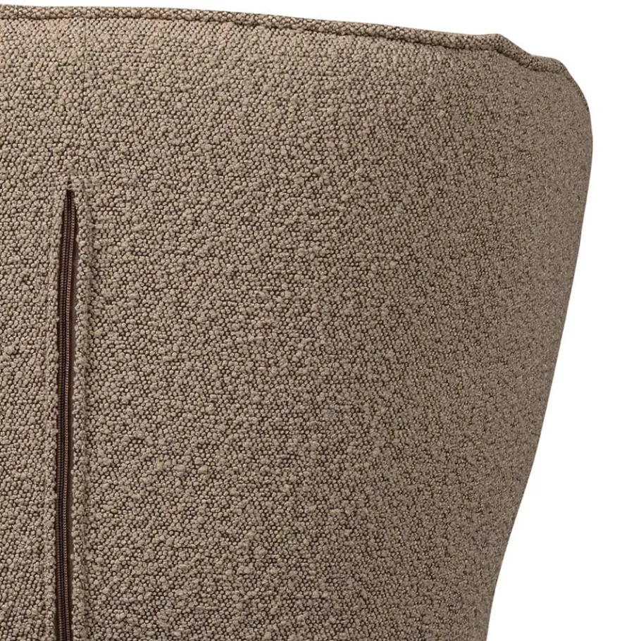 Outlet Wohnen Boucle Esszimmerstühle in Beige - Tiniant (2er Set)