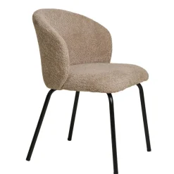 Outlet Wohnen Boucle Polsterstühle in Beige - Runicava (2er Set)