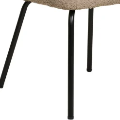 Outlet Wohnen Boucle Polsterstühle in Beige - Runicava (2er Set)