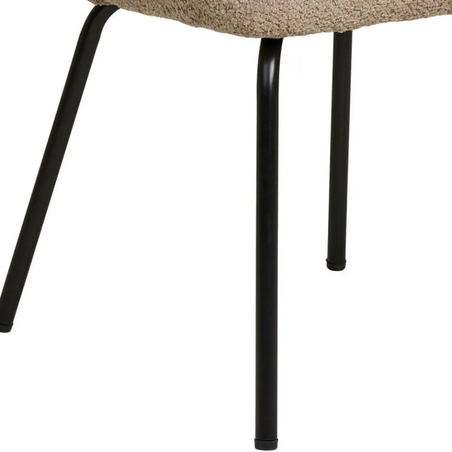 Outlet Wohnen Boucle Polsterstühle in Beige - Runicava (2er Set)