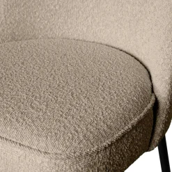 Hot Wohnen Boucle Polsterstühle in Beige - Laderla (2er Set)