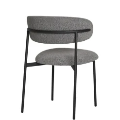 Online Wohnen Boucle Polsterstuhl im Skandi Design - Tornado (2er Set)