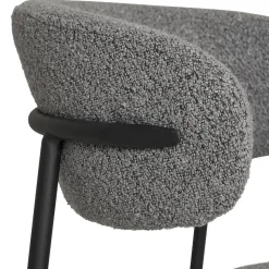 Online Wohnen Boucle Polsterstuhl im Skandi Design - Tornado (2er Set)
