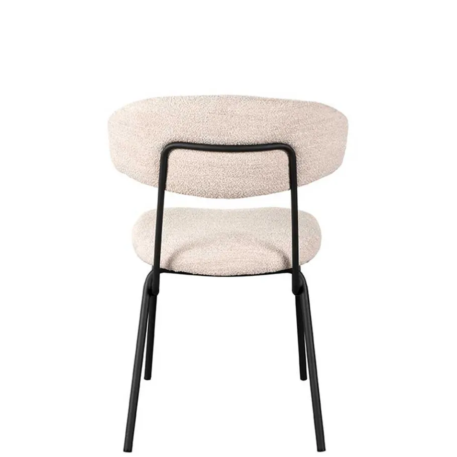 Best Wohnen Boucle Polsterstuhl in Beigegrau - Flair (2er Set)
