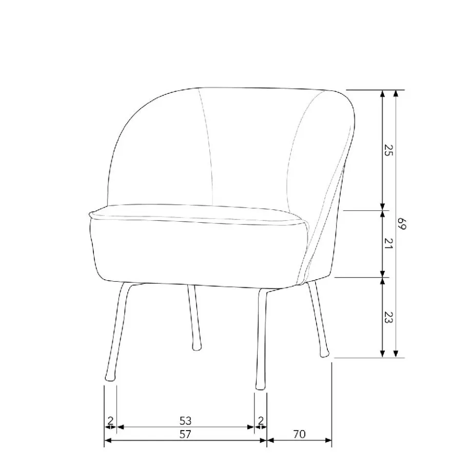 New Wohnen Boucle Sessel in Beigegrau - Jason