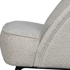 New Wohnen Boucle Sessel in Beigegrau - Jason