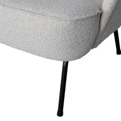 New Wohnen Boucle Sessel in Beigegrau - Jason