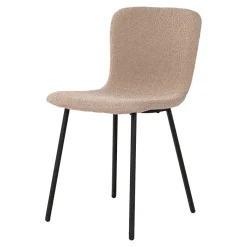 Clearance Wohnen Boucle Stühle in Beige - Menoria (2er Set)