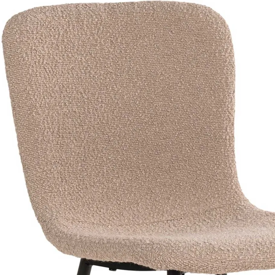Clearance Wohnen Boucle Stühle in Beige - Menoria (2er Set)
