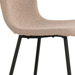 Clearance Wohnen Boucle Stühle in Beige - Menoria (2er Set)