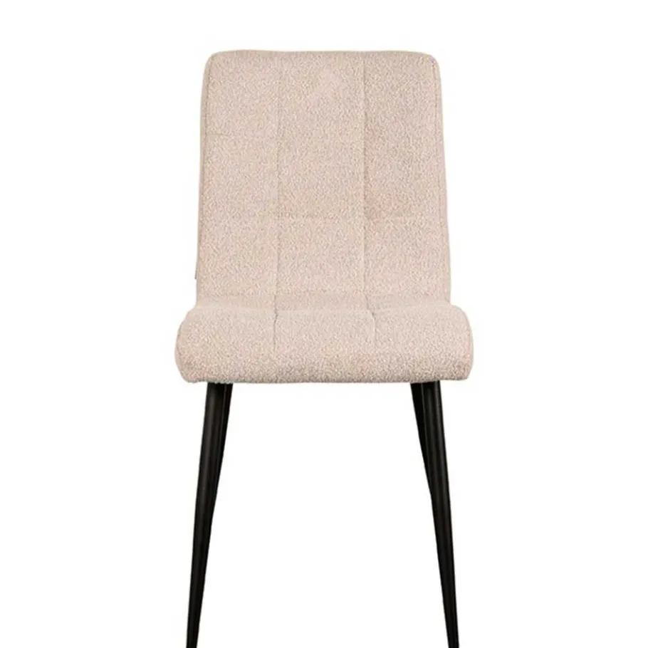 Discount Wohnen Boucle Stuhl in Beigegrau - Quinn