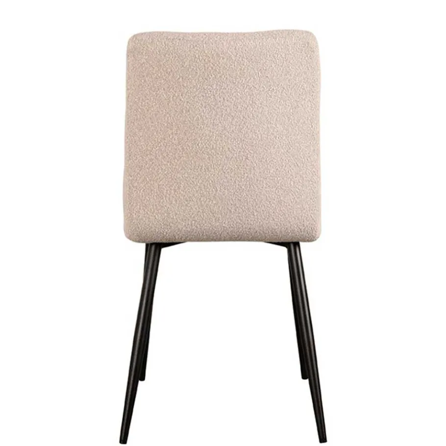 Discount Wohnen Boucle Stuhl in Beigegrau - Quinn