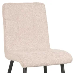 Discount Wohnen Boucle Stuhl in Beigegrau - Quinn