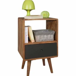 New Wohnen Boxspring Nachtschrank Cospic im Retro Design