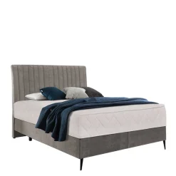 Wohnen Boxspringbett in Beige Webstoff - Fiafanda