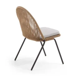 Sale Wohnen Braune Designstühle mit Kordel - Smonos (4er Set)